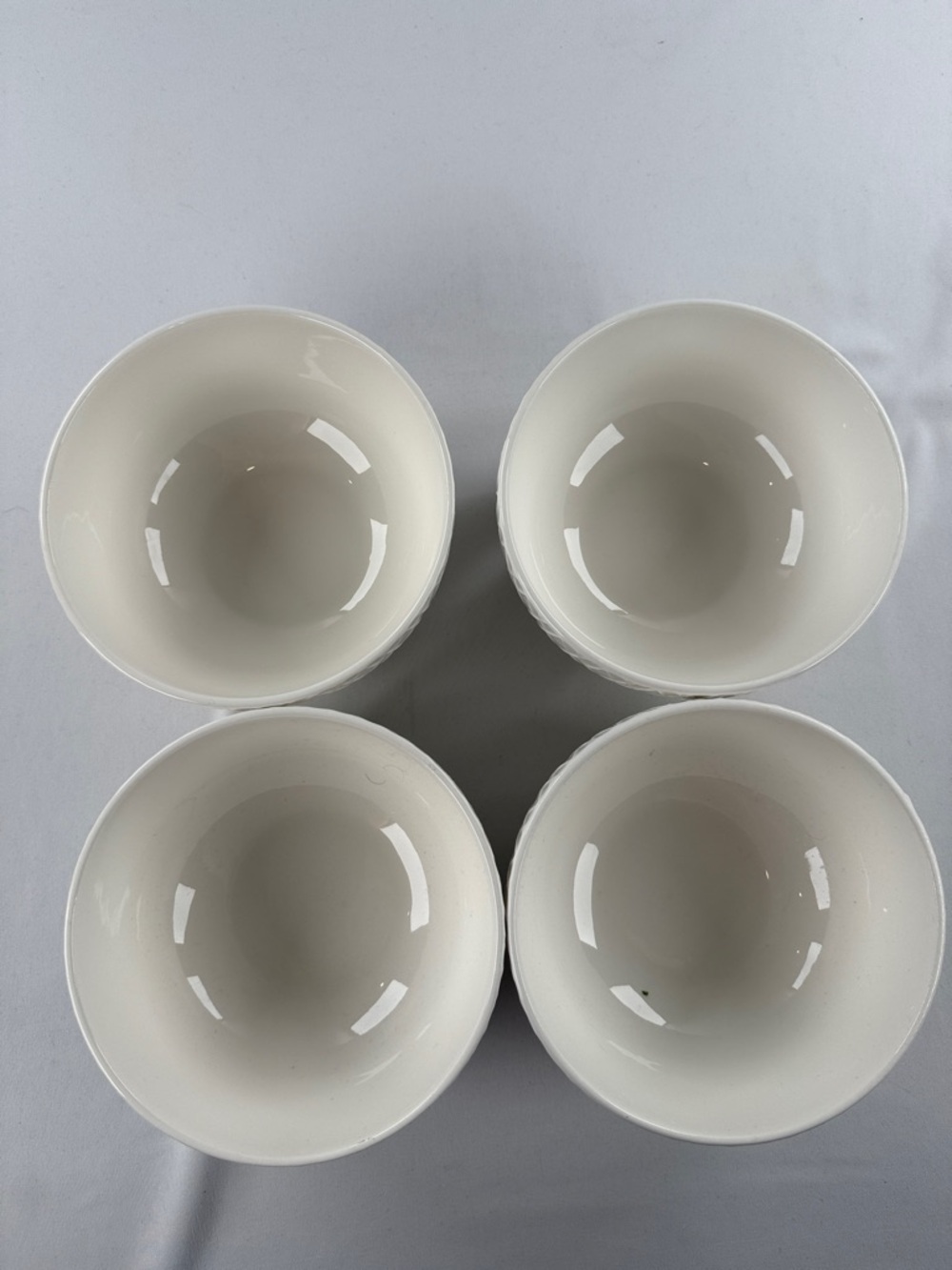 Set of 4 Gibson Elite Red Series Lexington Dinnerware Ceramic Bowl - Picture 5 of 6